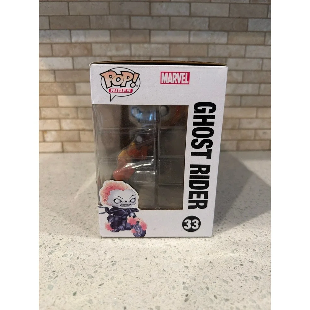 Funko‎ Pop Marvel Ghost Rider #33 PX Previews GITD Glow Flames Vinyl